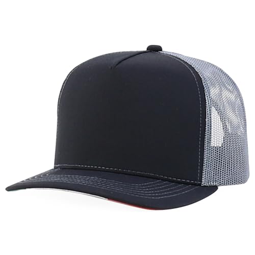 Trendy Apparel Shop 5 Panel Structured Trucker Cap with Mexico Flag Design Undervisor