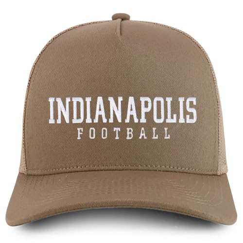 Trendy Apparel Shop Indianapolis Embroidered 5 Panel Snapback Trucker Cap