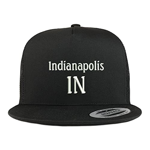 Trendy Apparel Shop Indianapolis in Embroidered 5 Panel Flatbill Trucker Cap
