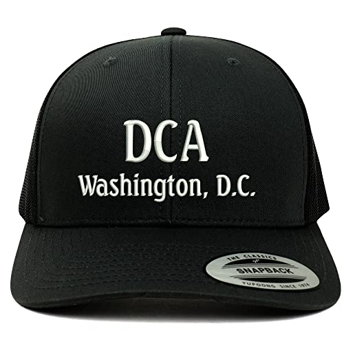 Trendy Apparel Shop DCA Washington DC Embroidered Retro Fit Trucker Mesh Cap