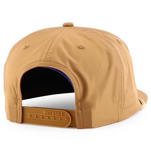 Trendy Apparel Shop 5 Panel Unstructured Perfomance Snapback Cap with Rope