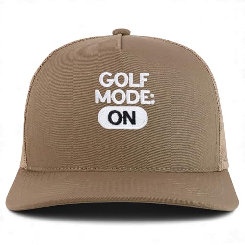 Trendy Apparel Shop Golf Mode On Embroidered 5 Panel Snapback Trucker Cap