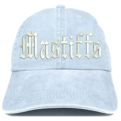 Trendy Apparel Shop Old English Mastiffs Washed Pigment Dyed Baseball Cap