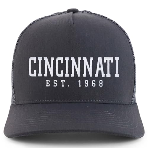 Trendy Apparel Shop Cincinnati Est.1968 Embroidered 5 Panel Snapback Trucker Cap