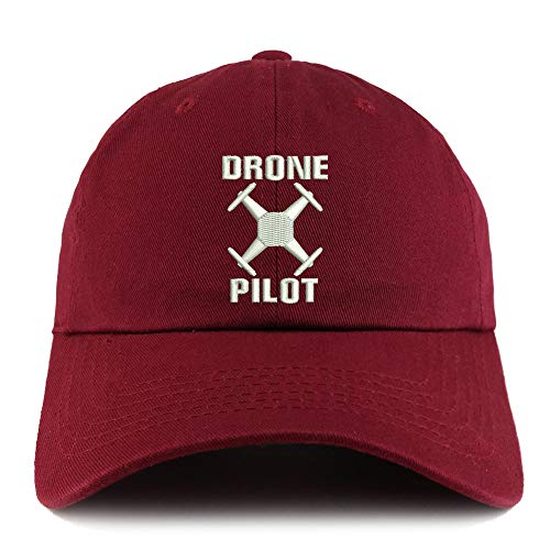Trendy Apparel Shop Drone Operator Pilot Embroidered Low Profile Soft Cotton Dad Hat Cap