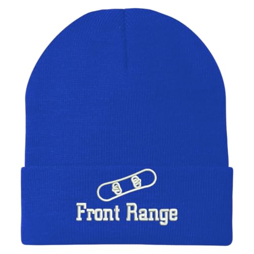 Trendy Apparel Shop Front Range Snowboard Logo Embroidered Long Cuff Beanie