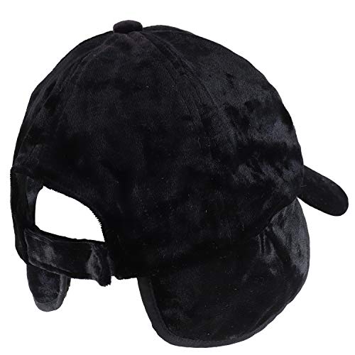 Trendy Apparel Shop Soft Velvet Faux Fur Ear Flap Winter Baseball Cap