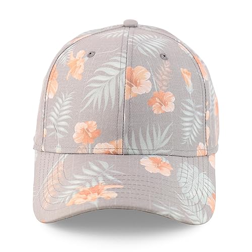 Trendy Apparel Shop Tropical Flower Print Structured Baseball Cap