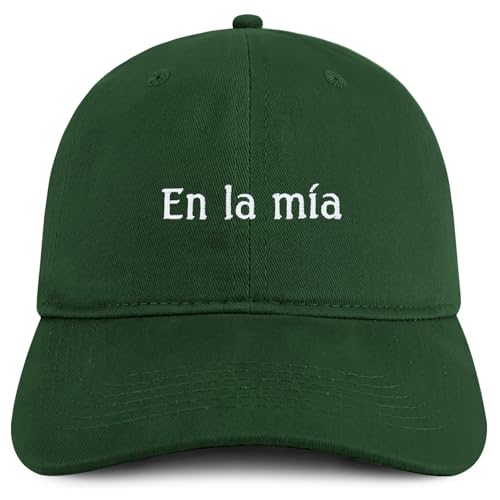Trendy Apparel Shop En La Mia Embroidered Cotton Low Profile Dad Hat