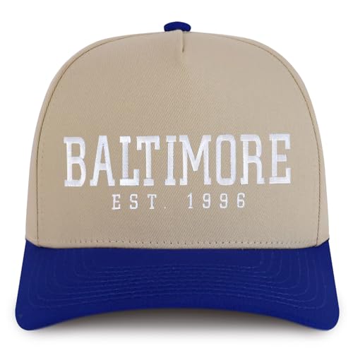 Trendy Apparel Shop Baltimore Est.1996 Embroidered 5 Panel Structured Baseball Cap