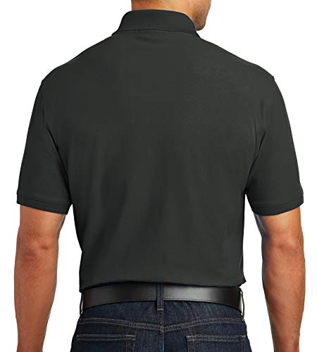 Trendy Apparel Shop Comfortable Traditional Fit Durable Poly Blend Men's Polo Big and Tall Shirt