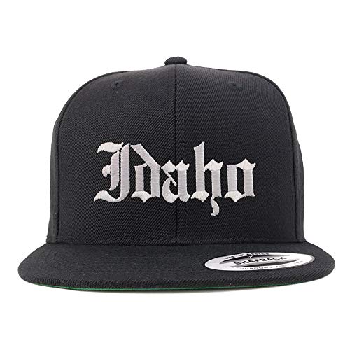 Trendy Apparel Shop Idaho State Old English Embroidered Flatbill Snapback