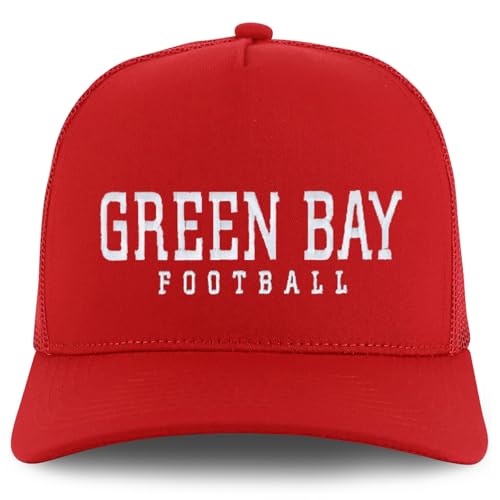 Trendy Apparel Shop Green Bay Embroidered 5 Panel Snapback Trucker Cap