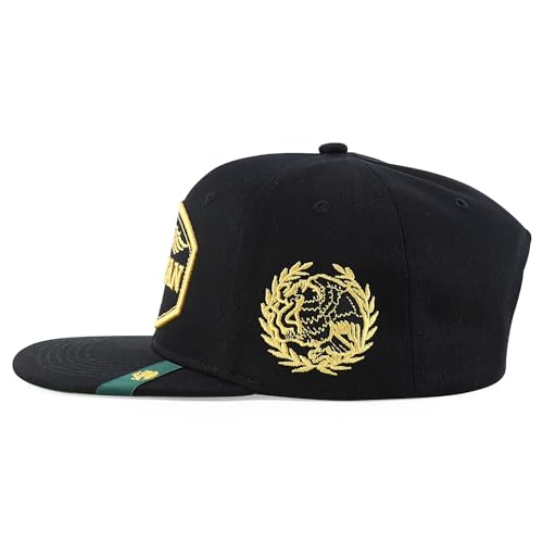 Trendy Apparel Shop Mexico States with Eagle Embroidered Flatbill Snapback Cap