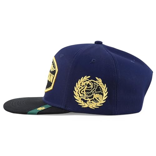 Trendy Apparel Shop Mexico States with Eagle Embroidered Flatbill Snapback Cap