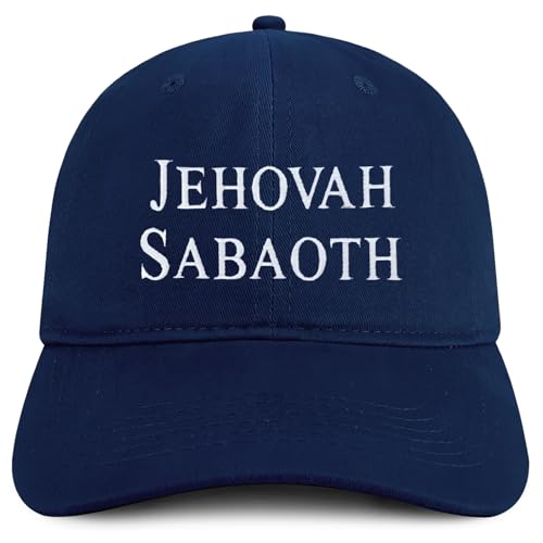 Trendy Apparel Shop Jehovah Sabaoth Embroidered Soft Cotton Baseball Cap