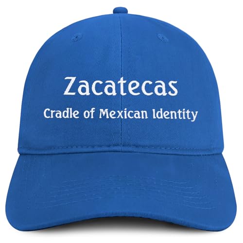Trendy Apparel Shop Zacatecas Cradle of Mexican Identity Embroidered Cotton Low Profile Dad Hat