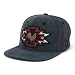 Trendy Apparel Shop Rodeo Design Embroidered Washed Cotton Flat Bill Snapback Cap