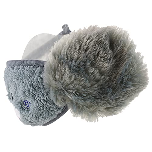 Trendy Apparel Shop Kids Winter Animal Face Breathable Bear Fur Mask & Earmuffs