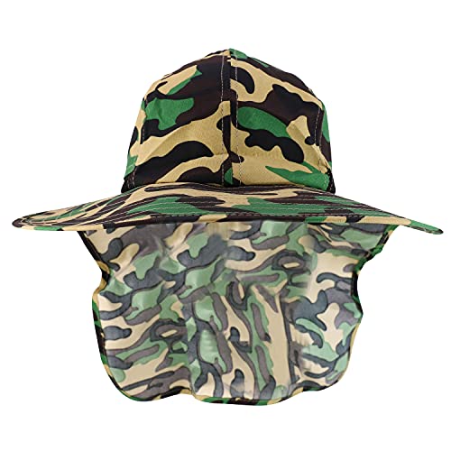 Trendy Apparel Shop Outdoorsman Sport Activity Large Bill Flap Boonie Mesh Cap