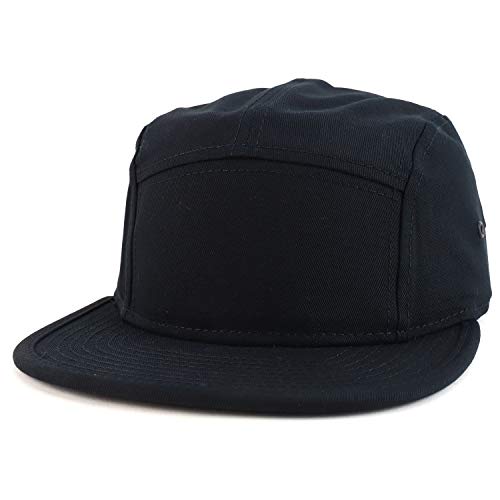 Trendy Apparel Shop 5 Panel Racer Cotton Structured Baseball Camper Style Hat