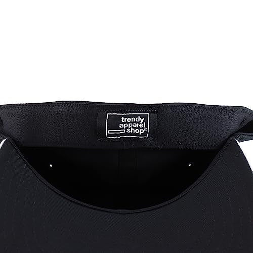 Trendy Apparel Shop Oversize XXL Two Tone Structured Cotton Fitted Baseball Cap
