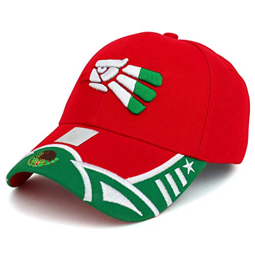 Trendy Apparel Shop Hecho en Mexico Eagle 3D Embroidered Designed Bill Cap