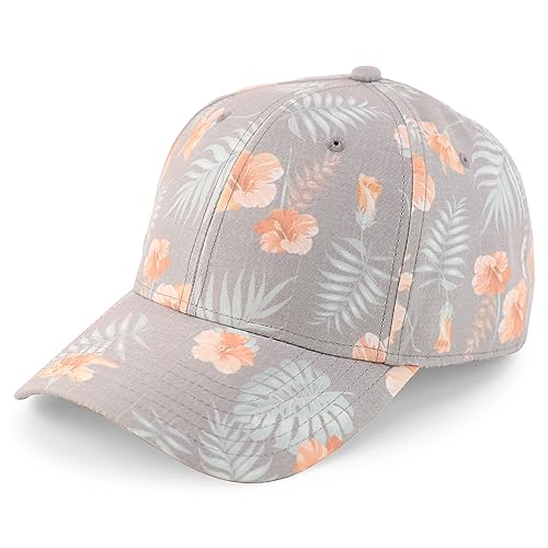 Trendy Apparel Shop Tropical Flower Print Structured Baseball Cap