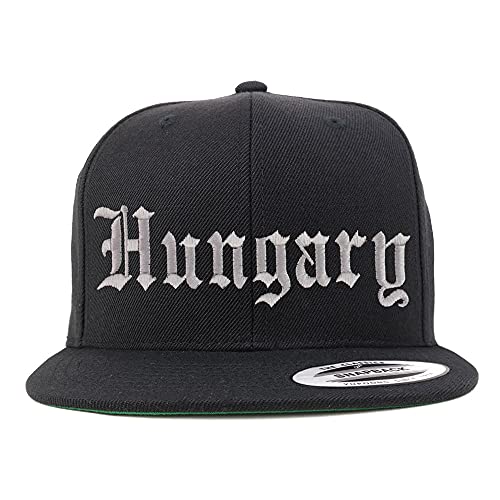 Trendy Apparel Shop Hungary Old English Embroidered Flatbill Snapback