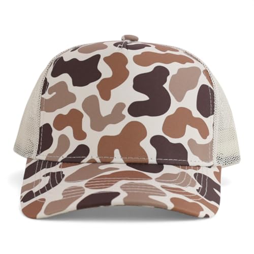 Trendy Apparel Shop 5 Panel Structured Crown Curved Bill Trucker Cap