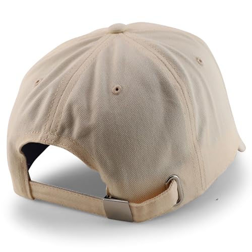 Trendy Apparel Shop Oversize XL Casual Plain 6 Panel Unstructured Cotton Dad Hat
