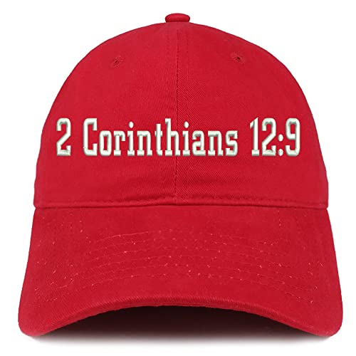 Trendy Apparel Shop 2 Corinthians 12:9 Low Profile Soft Cotton Baseball Cap