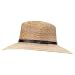 Trendy Apprel Shop Palm Braid UPF 50+ Wide Brim Fedora Crown Sun Hat