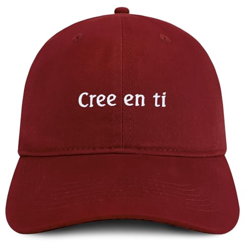Trendy Apparel Shop Cree en ti Embroidered Cotton Low Profile Dad Hat