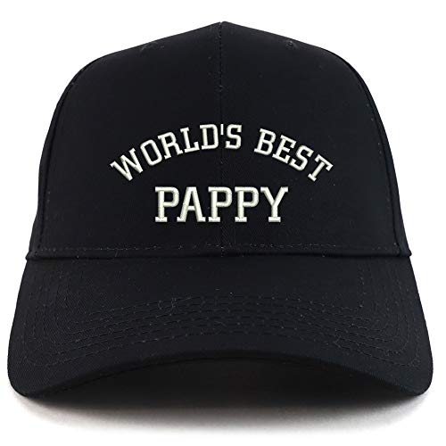 Trendy Apparel Shop World's Best Pappy Embroidered Sturctured Baseball Cap