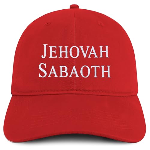 Trendy Apparel Shop Jehovah Sabaoth Embroidered Soft Cotton Baseball Cap