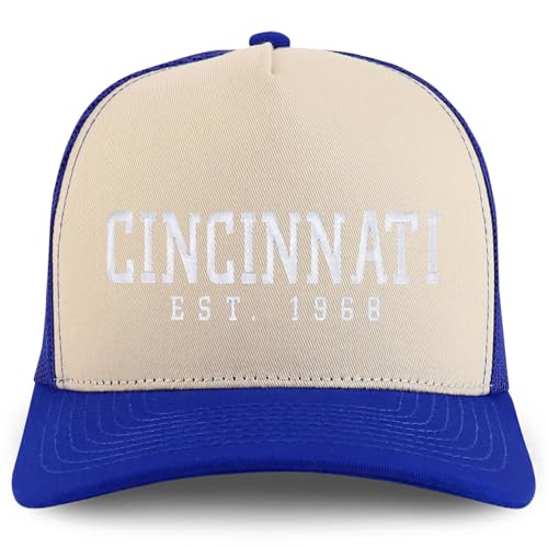 Trendy Apparel Shop Cincinnati Est.1968 Embroidered 5 Panel Snapback Trucker Cap