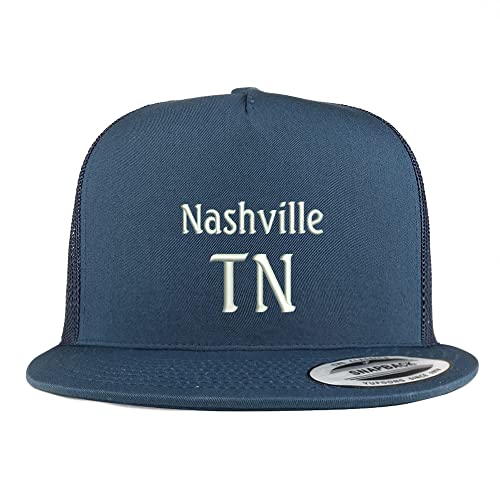 Trendy Apparel Shop Nashville TN Embroidered 5 Panel Flatbill Trucker Cap