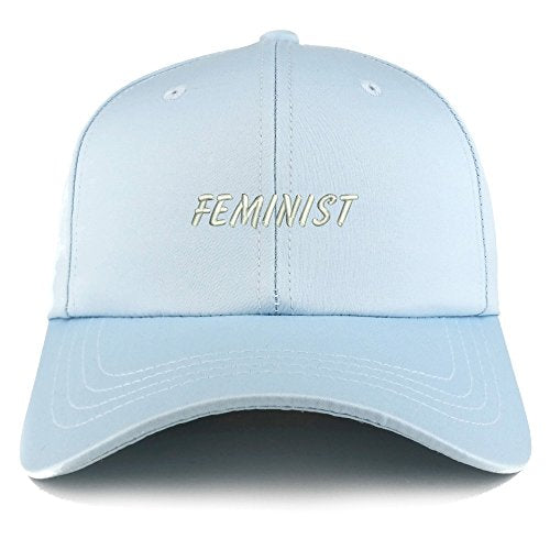 Trendy Apparel Shop Feminist Embroidered Structured Satin Adjustable Cap