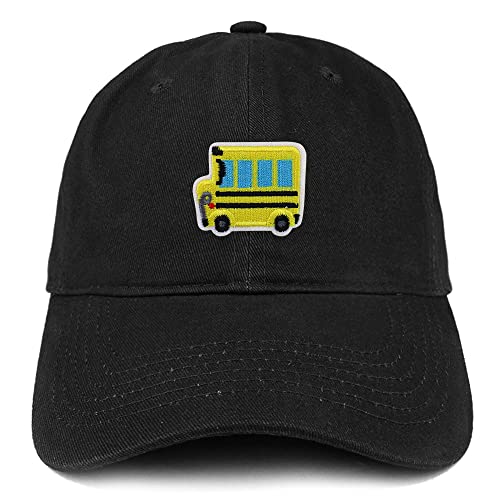 Trendy Apparel Shop School Bus Patch Low Profile Soft Cotton Baseball Cap