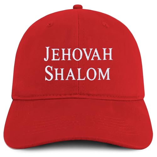 Trendy Apparel Shop Jehovah Shalom Embroidered Soft Cotton Baseball Cap
