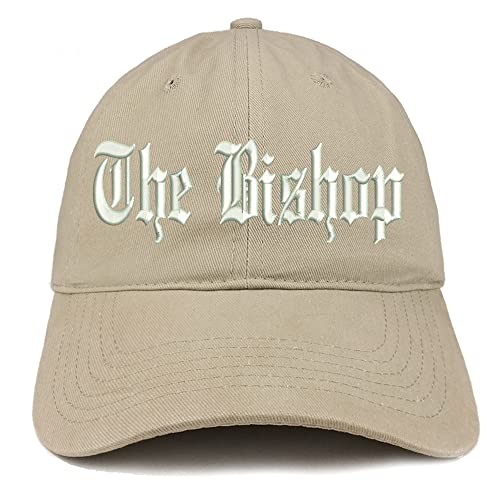 Trendy Apparel Shop The Bishop Old English Low Profile Soft Cotton Baseball Cap