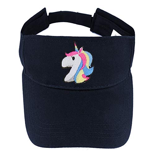 Trendy Apparel Shop Unicorn Patch Cotton Summer Visor Cap