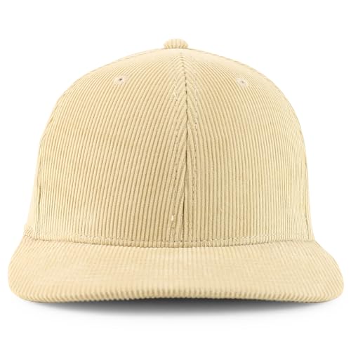 Trendy Apparel Shop Structured 6 Panel Cotton Corduroy Baseball Cap
