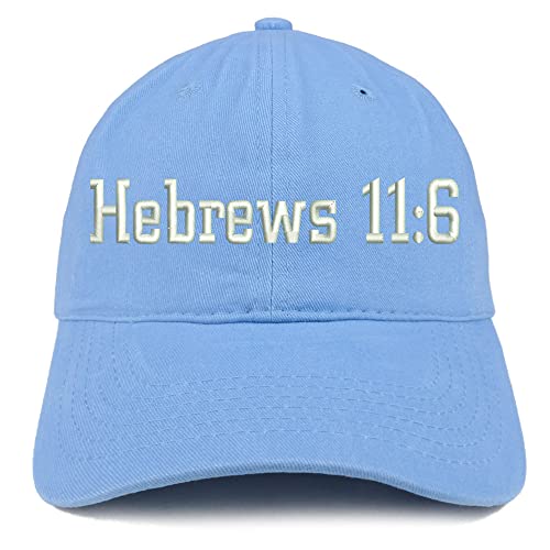 Trendy Apparel Shop Hebrew 11:6 Low Profile Soft Cotton Baseball Cap