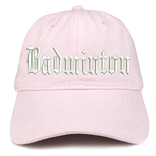 Trendy Apparel Shop Old English Badminton Low Profile Soft Cotton Baseball Cap