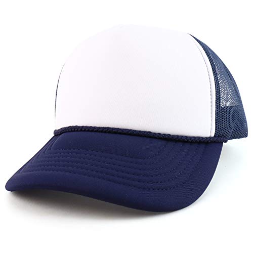 Trendy Apparel Shop XXL Oversized 5 Panel Foam Mesh Back Trucker Cap