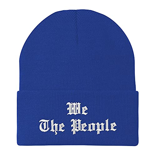 Trendy Apparel Shop We The People Old English Embroidered Long Cuff Beanie