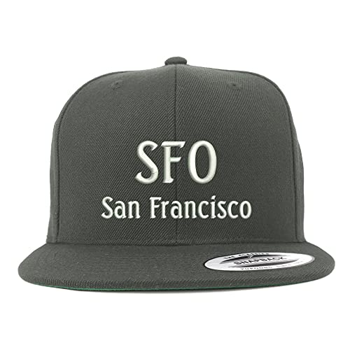 Trendy Apparel Shop SFO San Francisco Embroidered Flatbill Snapback