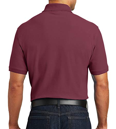 Trendy Apparel Shop Comfortable Traditional Fit Durable Poly Blend Men's Polo Big and Tall Shirt